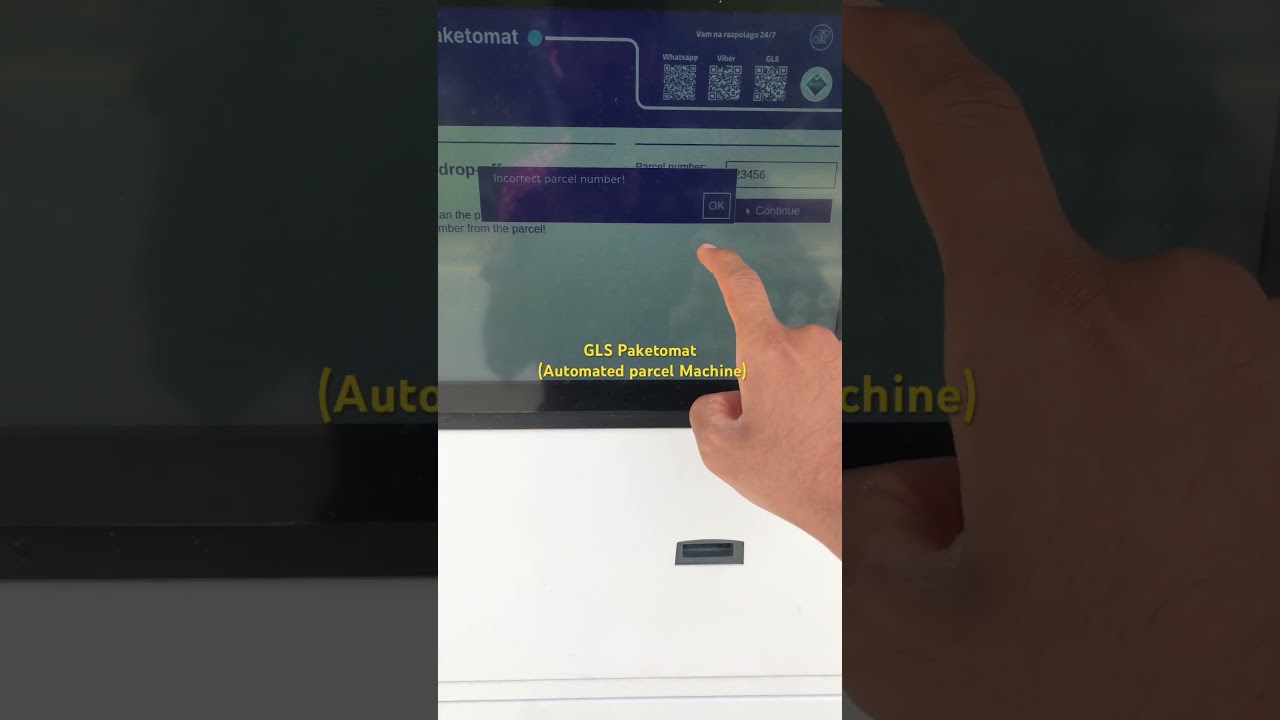 GLS Automated Paketomat Machine for Parcel in Europe delivery#explore #travel #parcel #amzing