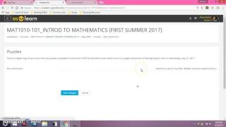 Submitting Assignments on AsULearn