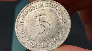 1990 Germany 5 Mark Coin • Values, Information, Mintage, History, and More