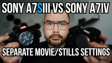 Sony a7SIII & Sony a7IV Separate Video / Photo Settings