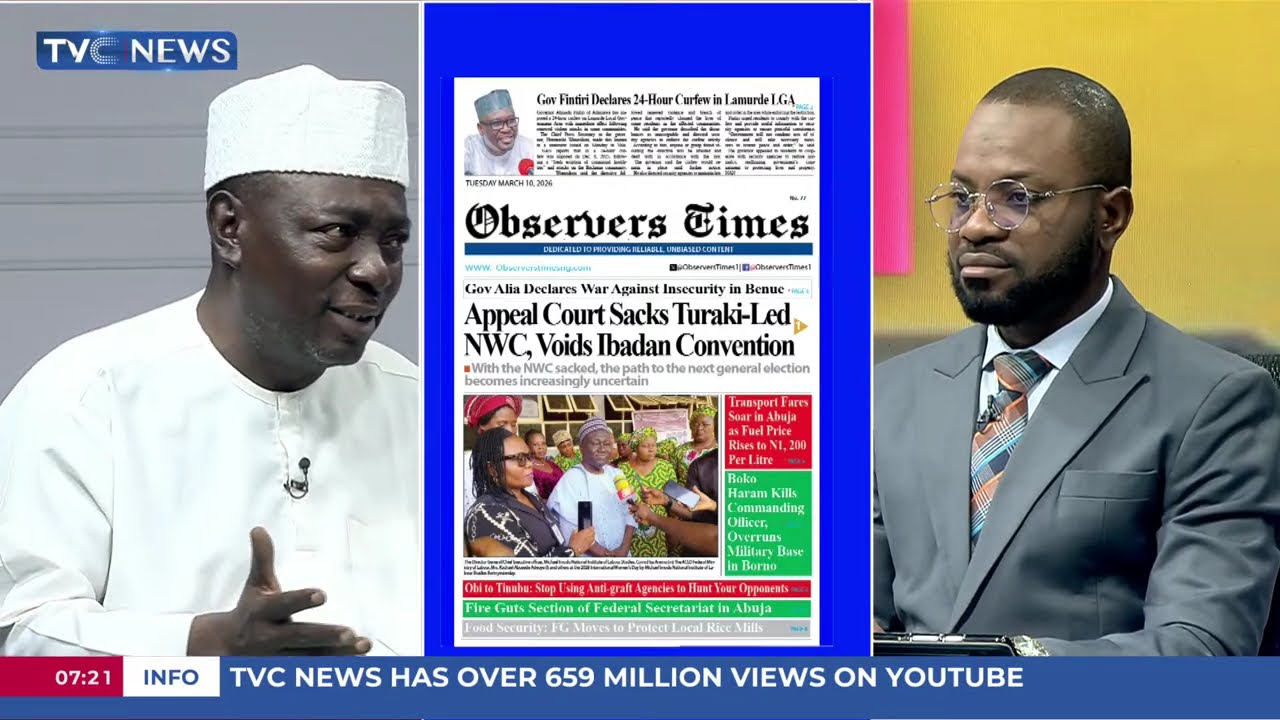 TVC Newspaper Review: Businesses Brace For Inflation Surge As Petrol Hits N1,300/ltr