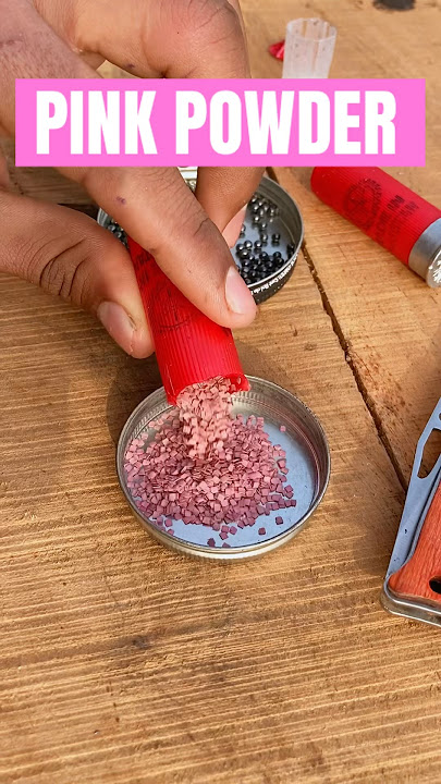Pink powder shotgun cartridges #shotgun #gun