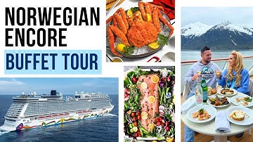Norwegian Cruise Line Buffet Tour | NCL Encore Alaska 2023 | Breakfast, Lunch & Dinner Garden Café