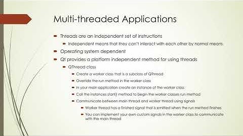 Overview of Multi-threading with PyQt5