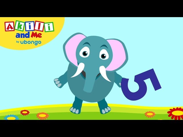 Count Animals! | Numbers & Shapes with Akili and Me | African Educational Cartoons