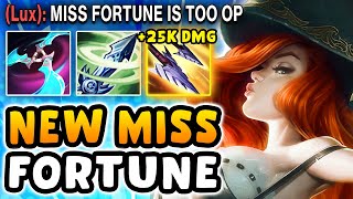 New items on Miss Fortune feel like you're HACKING...(25k DMG 1 item, no cooldowns, 100% crit)