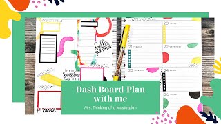 Dashboard Plan with me// 6/20-628 //Summer Time