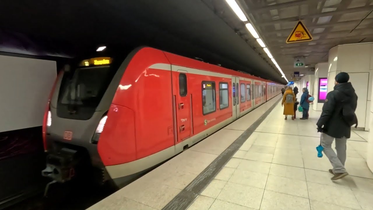 Hamburg S-Bahn S1 Ride - Reeperbahn to Landungsbrücken | Germany | 20/11/24