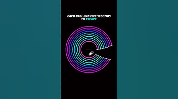 Can it escape? 🤔 #satisfying #satisfyingvideo #physics #bouncingball