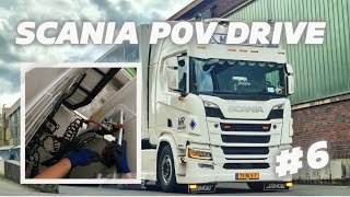 POV | Scania Truck Drive | Picking up the trailer  | Dutch Citytrip #6