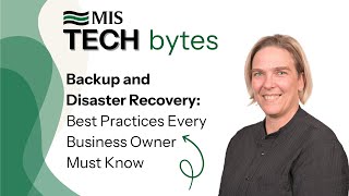 Understanding Backups and Disaster Recovery: Insights from MIS Solutions