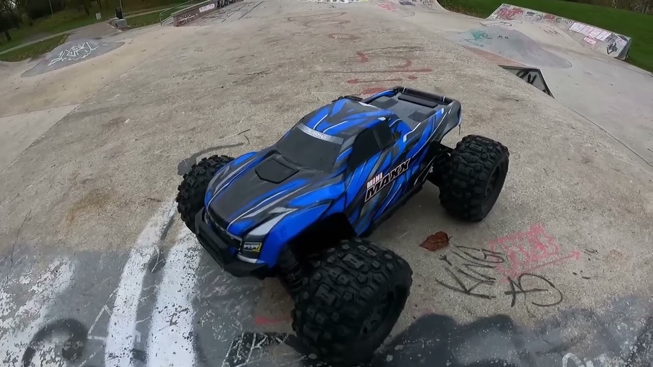 Traxxas Mini Maxx First Skate Park Bash and My Opinion of the run.