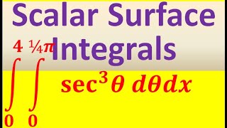 Scalar Surface Integrals (Part 1 of 2)