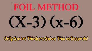 Master FOIL Method in Just 2 Minutes! (Easy Polynomial Multiplication)#maths 