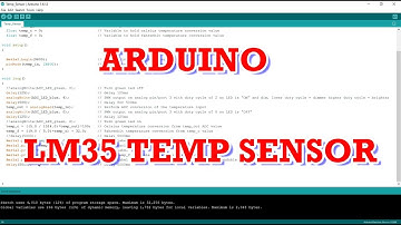 Arduino Temperature Sensor LM35 Code Walkthrough and Tutorial