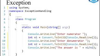 Week 7-Lecture 14-Exception Handling Video
