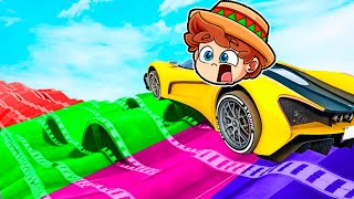 ¡SOBREVIVE a la RAMPA PELIGROSA de GTA 5! 😨💥🚘 SILVIOGAMER en GTA ONLINE