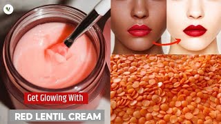 DIY Red Lentil Cream || Skin Whitening Masoor Dal Cream | Anti - Aging Cream .