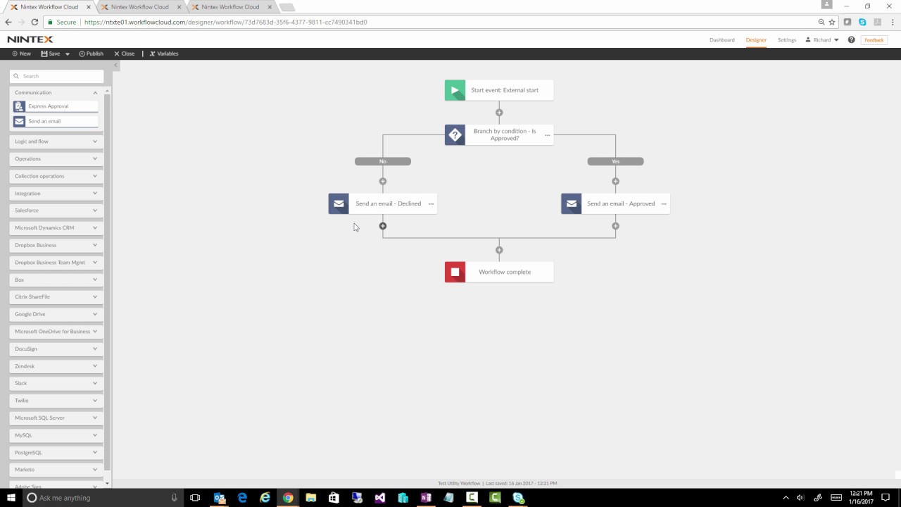 Nintex Workflow Cloud - Utility Workflows - YouTube