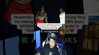 Akademiks LAUGHS at Young Thug for getting EMOTIONAL 😭💔 #akademiks #youngthug #shorts Profile