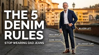 Stop Wearing "Dad Jeans"! The Only Denim Guide Men Over 50 Need
