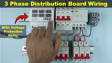 3 Phase Main Distribution Board Wiring with Voltage Protection Device @ElectricalTechnician