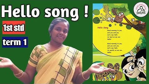 1st standard term 1 | hello song | English @PINJUKARANGAL
