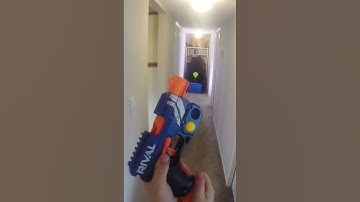 Nerf Rival Knockout XX-100 Blaster Firing Demonstration #nerf #rival #blaster #springer #toys
