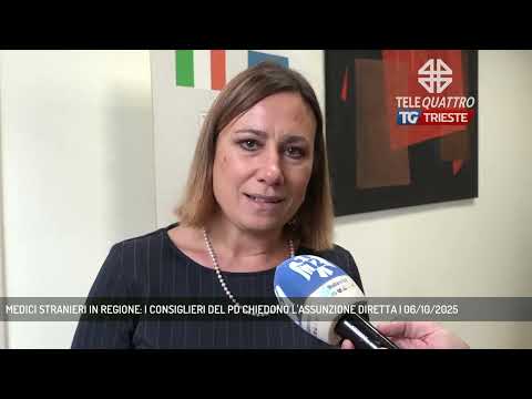 MEDICI STRANIERI IN REGIONE: I CONSIGLIERI DEL PD CHIEDONO L'ASSUNZIONE DIRETTA | 06/10/2025