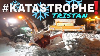 Schneefräsen Schieben & Bergung Schneesturm Tristan 7.2.2021 - B180 Querfurt - Gleina Kurz