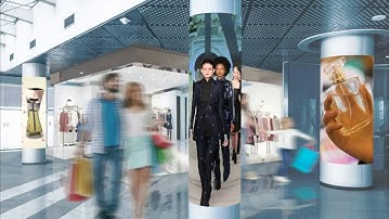 OLCD enables wrappable large area displays for digital signage