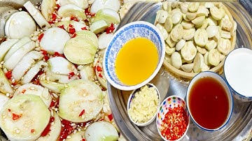 Cà pháo muối xổi tỏi ớt chua ngọt ăn là ghiền #ẩmthựcmiềntây #monngonmoingay #caphao 