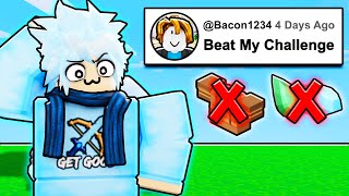 A Viewer Challenged Me.. (Roblox Bedwars)