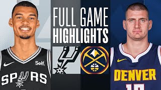 Denver Nuggets vs San Antonio Spurs Full Game Highlights | Nov 26 | NBA Regular Season 2023