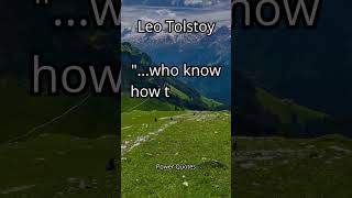 Tolstoy's Patience Hack That Changed Lives #Motivation #Success #PowerQuotes
