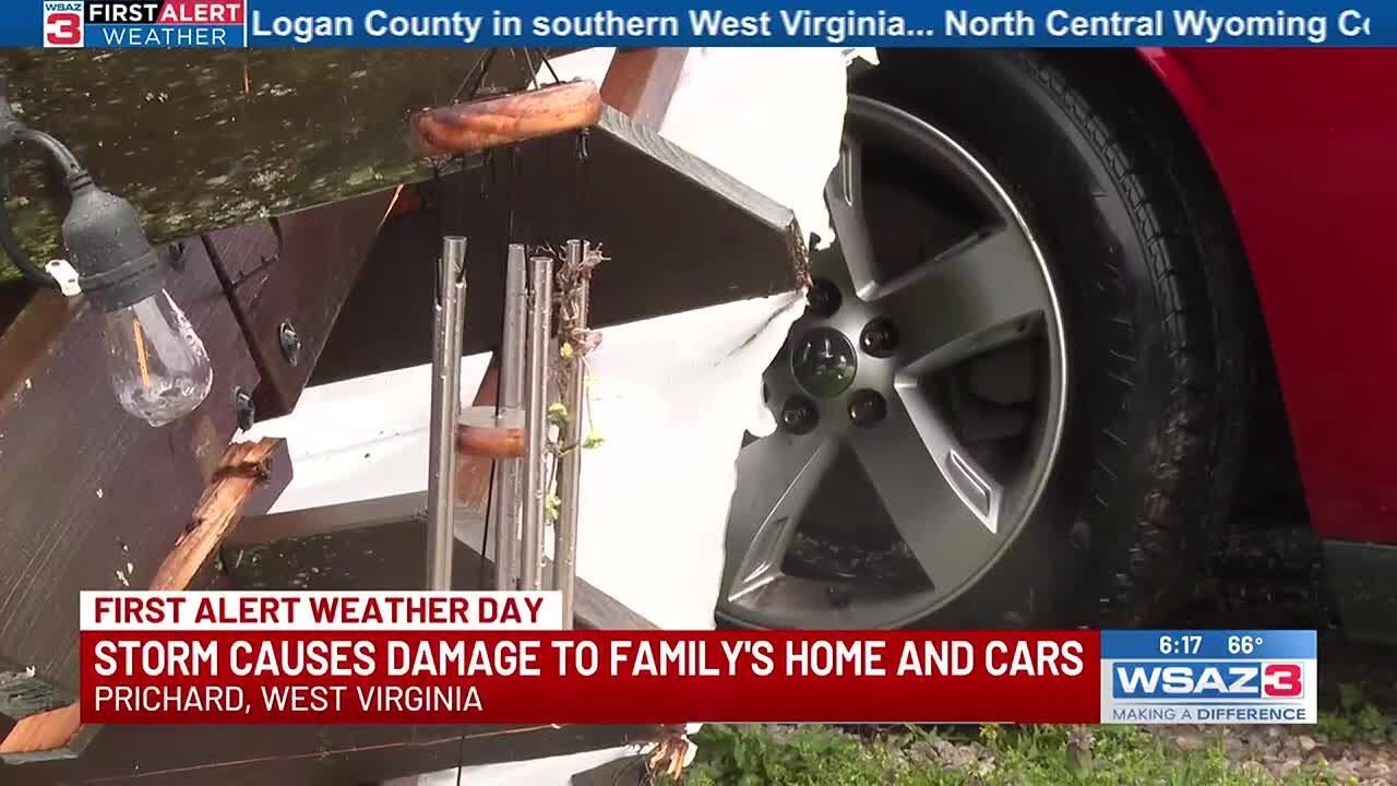 Storm causes damage to family's home and cars in Wayne County - YouTube