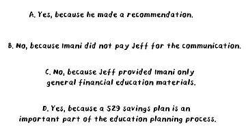 Case Study:  The Fiduciary Duty Does Not Apply When Providing General Financial Educational