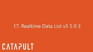 17 Realtime Data List Profile