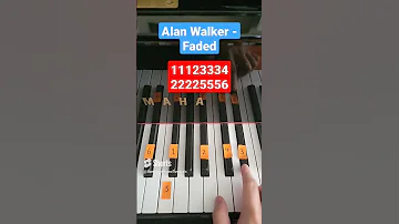 Faded Alan Walker (Easy Piano  Tutorial)