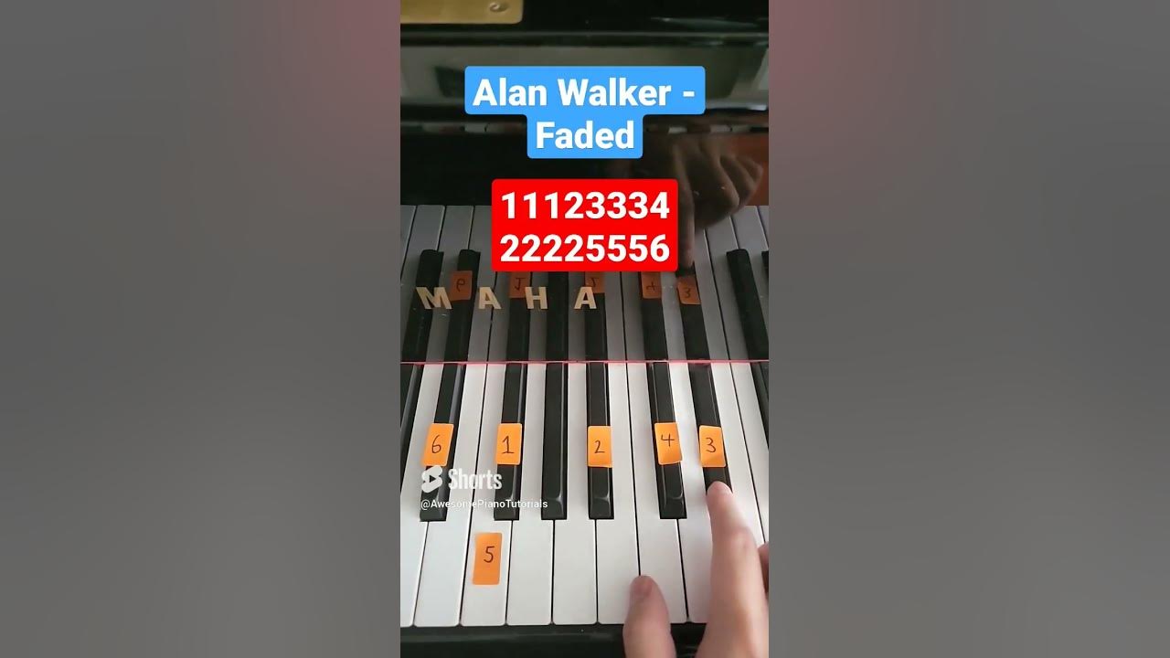 Faded Alan Walker (Easy Piano  Tutorial)