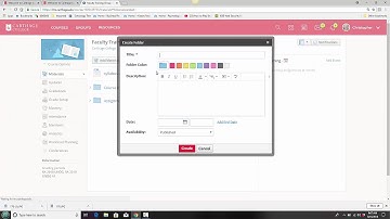 Schoology - creating a folder structure