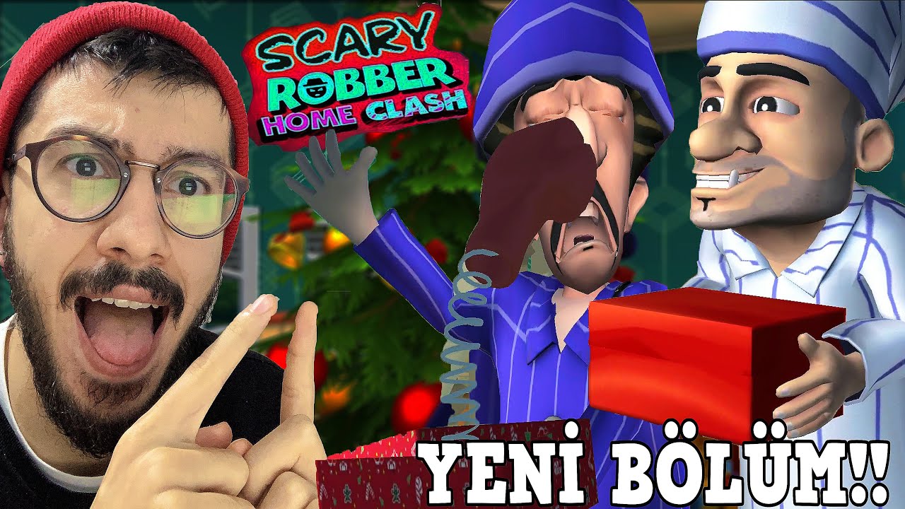 DELİ HIRSIZLAR YENİ YIL ŞAKASI !! Scary Robber Home Clash Yeni Bölüm Yeni Güncelleme TR'de İlk