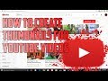 How to Create Thumbnails for YouTube Videos! (FREE, Easy and without DOWNLOADING Software)