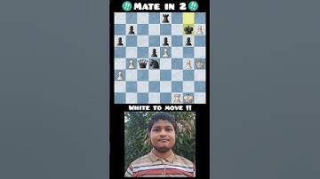 Mate in 2 Puzzle #chess #chesspuzzleseries #puzzle #chesspuzzle #chesstactics #chessstrategy