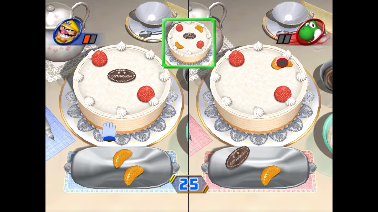 Mario Party 8 duel minigame: Sugar Rush 60fps