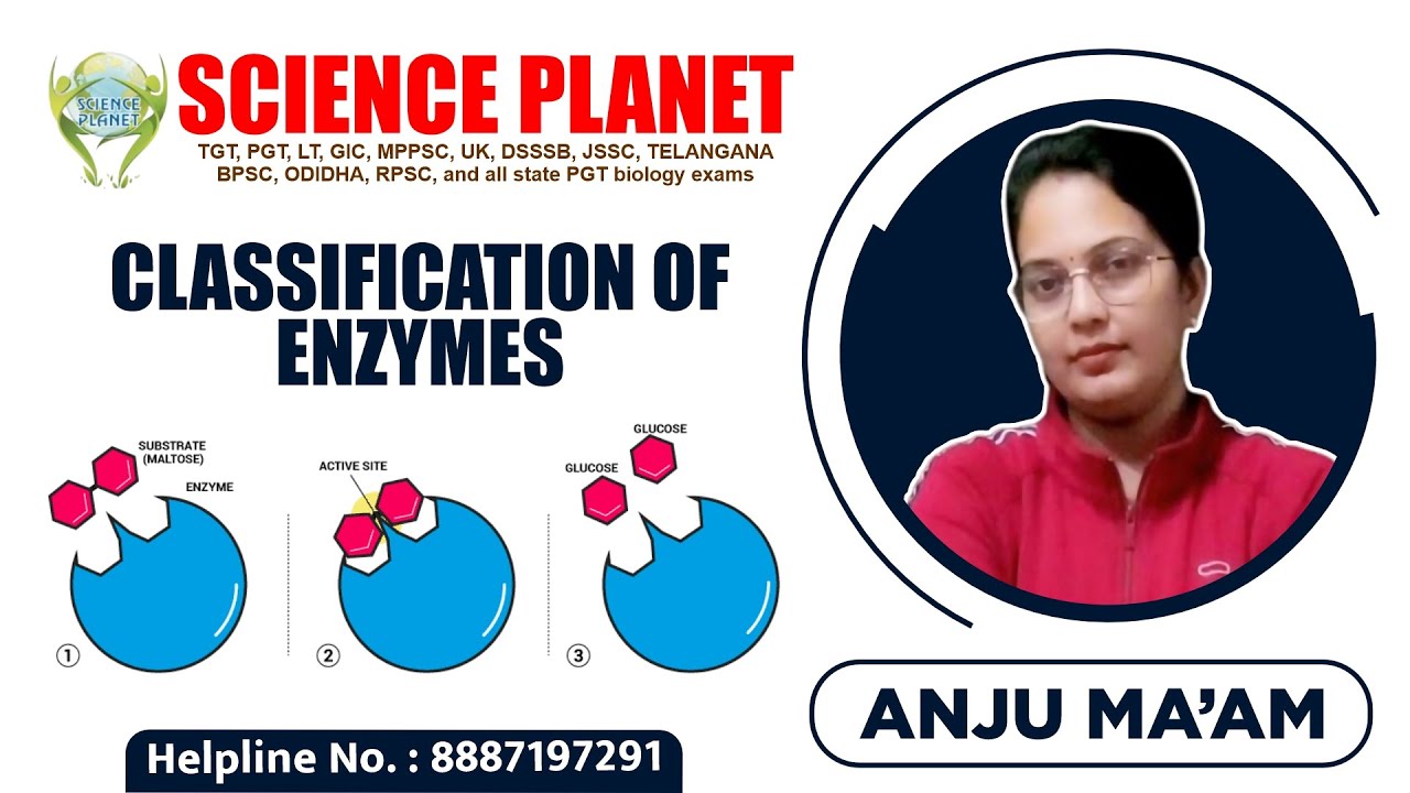Classification of Enzymes Explained by Anju Mam of Science Planet!