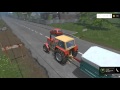 Farming simulator 2015. Веселая ферма. Перевозка и разгрузка на тракторе пшеницы на мельнице