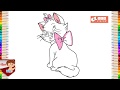 How to draw Hello Kitty  -  تعلبم الرسم للاطفال - رسم القطة كيتى