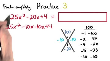 Factoring Practice 3 - Visualizing Algebra