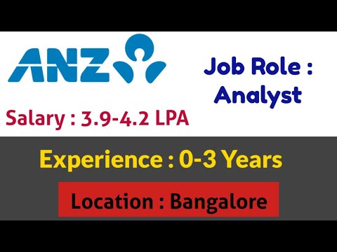 ANZ Off Campus Hiring Freshers for the Role of Analyst |